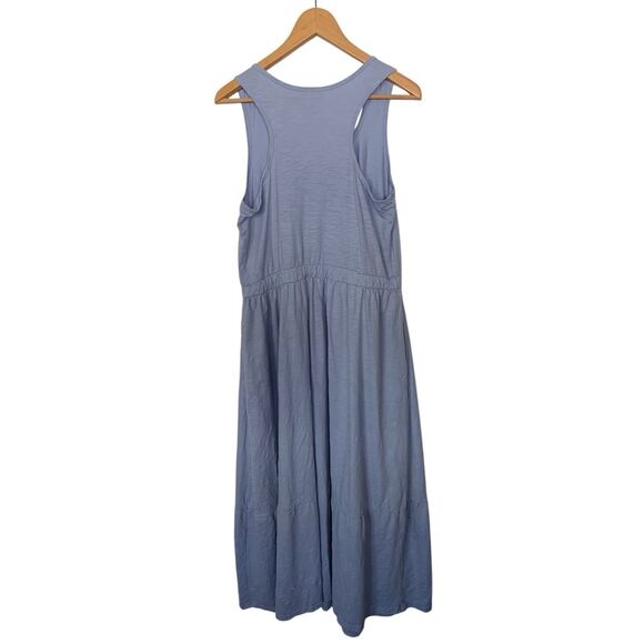 Pact Organic Cotton‎ Relaxed Slub Tank Maxi Dress Light Blue Size L - Picture 5 of 12